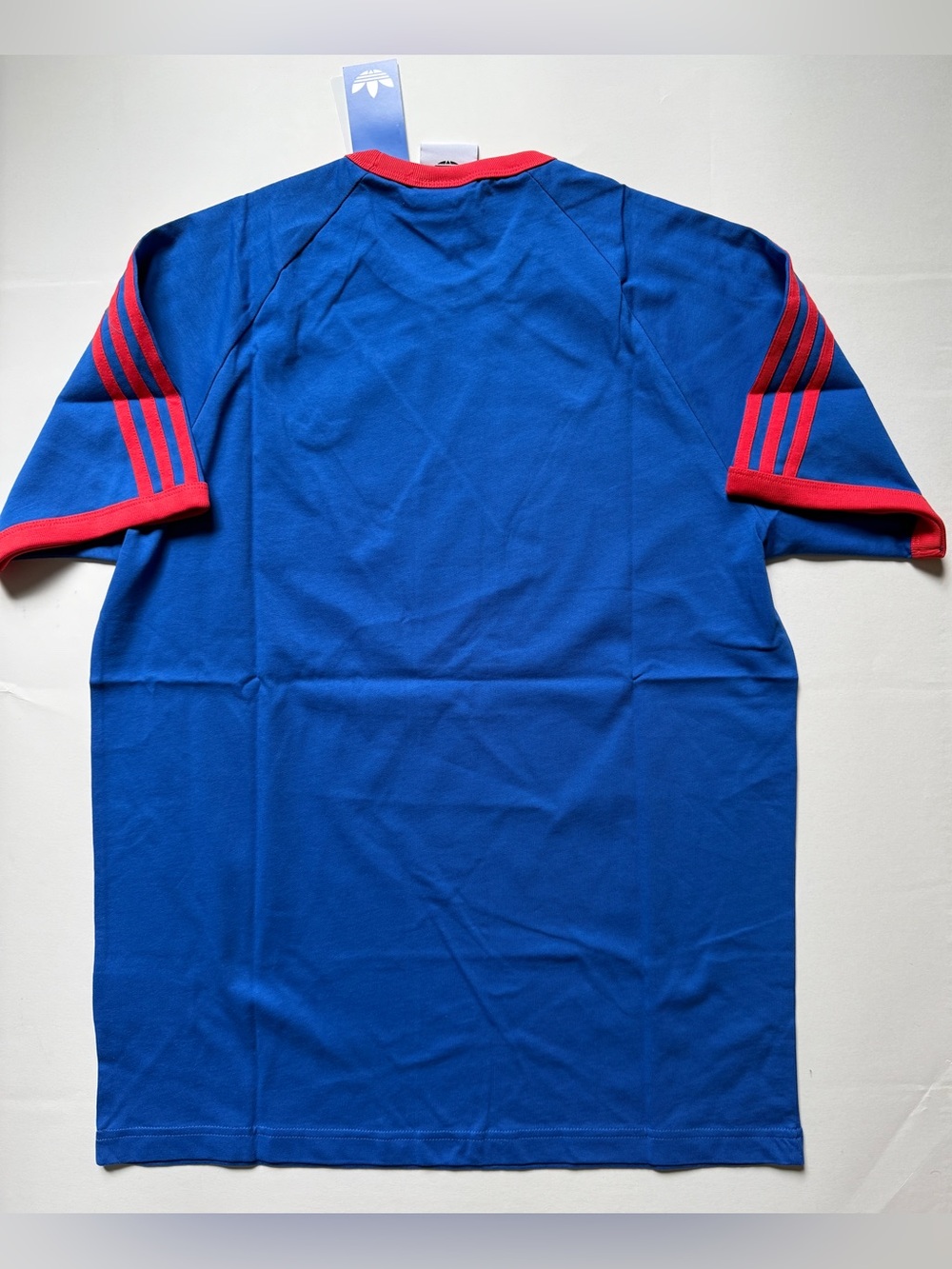 Adidas Originals [M-2XL] Ringer 3- Stripes Tee, Blue/Red KE3531 - Picture 3 of 7